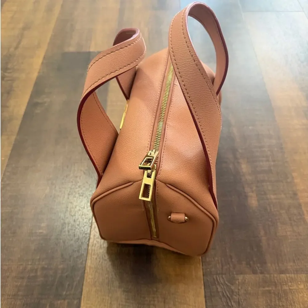 Bimba Y Lola Blush Pink Mini Bowler Bag Gold Hardware - Picture 9 of 10